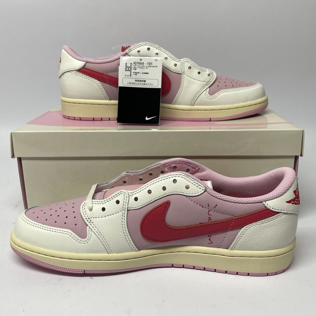 新古品】 Travis Scott × Nike ナイキ Air Jordan 1 Retro Low OG Sail 