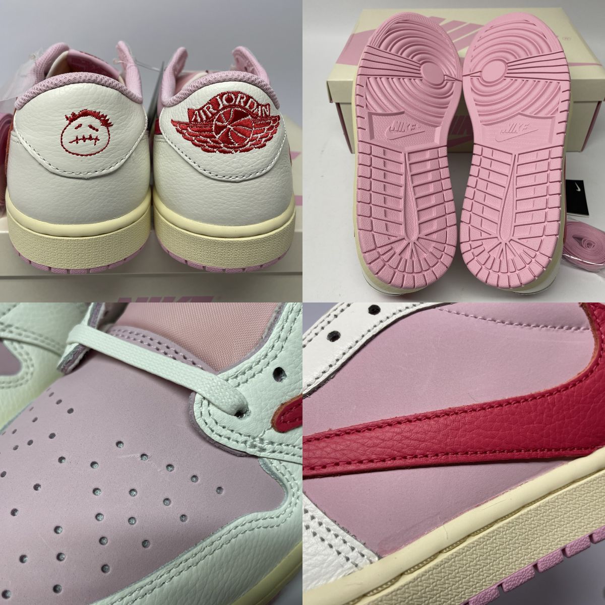 新古品】 Travis Scott × Nike ナイキ Air Jordan 1 Retro Low OG Sail 