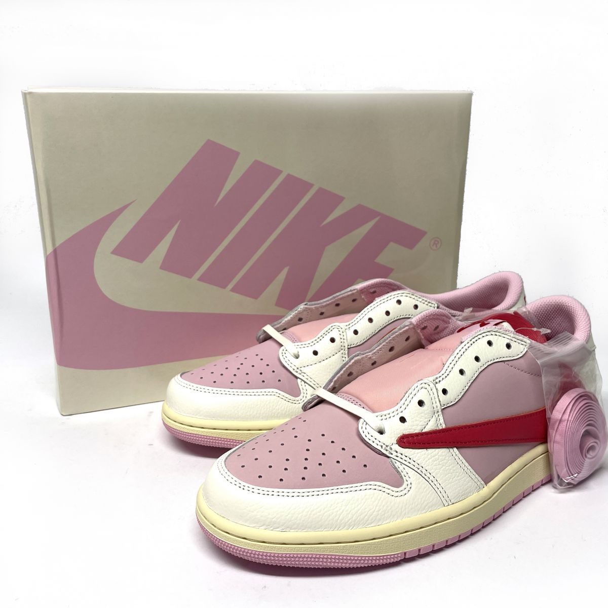 新古品】 Travis Scott × Nike ナイキ Air Jordan 1 Retro Low OG Sail 