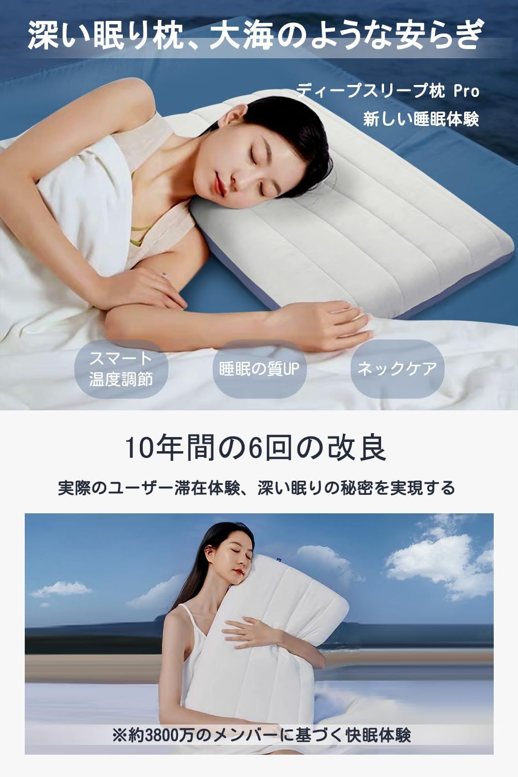 最高級ホテル仕様】Efair 枕 首·肩ラクラク 睡眠が深くなる 枕