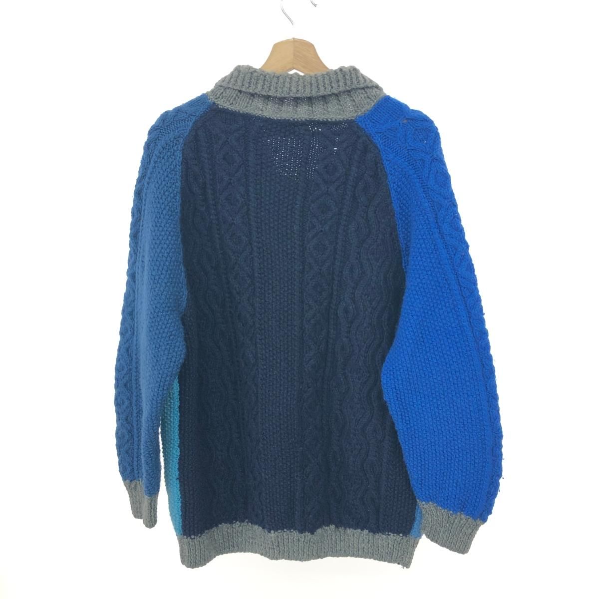 INVERALLAN インバーアラン アランニットカーディガン ウール グレー