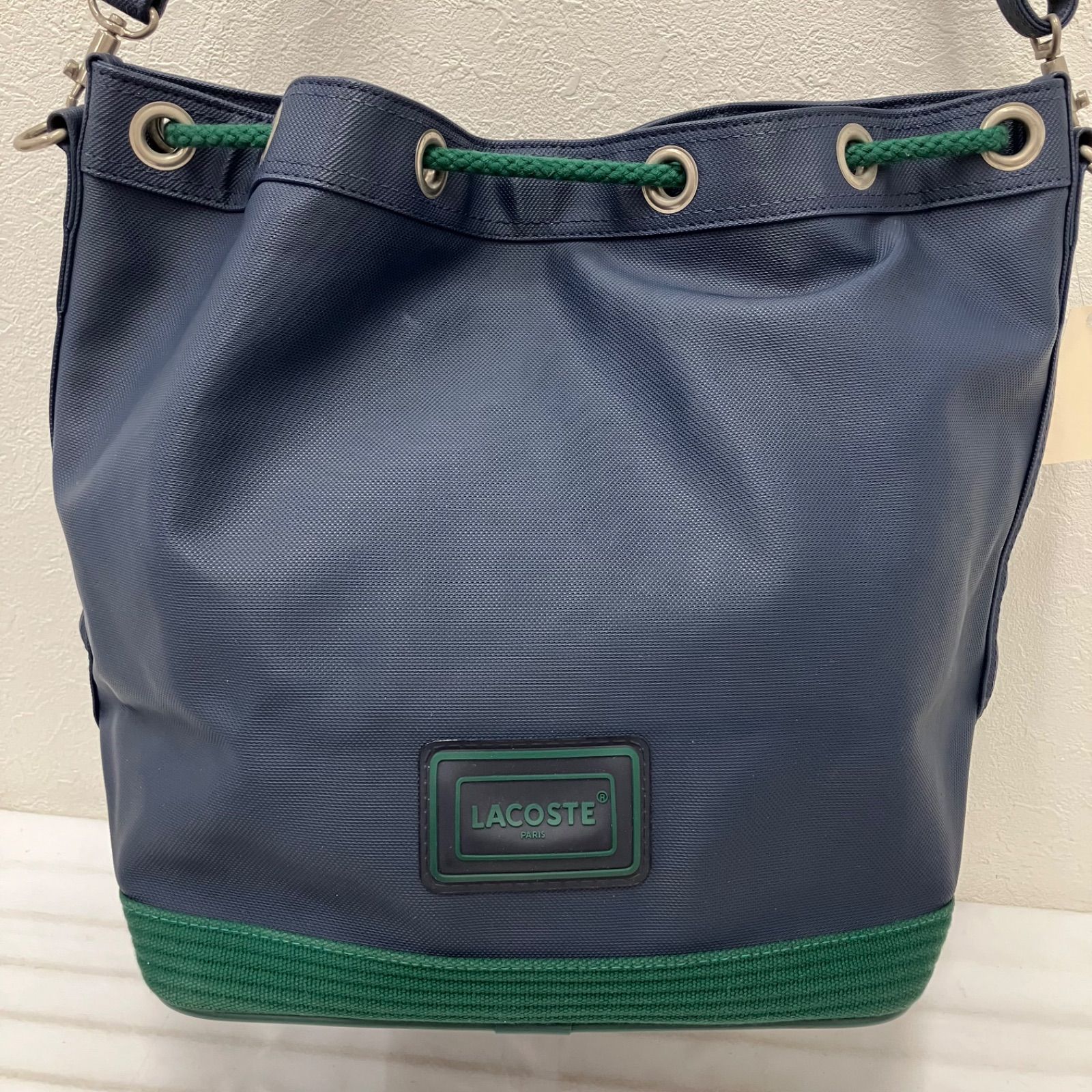 Y4868 LACOSTE ラコステ ショルダーバッグ ドロスト 巾着 ドロー 