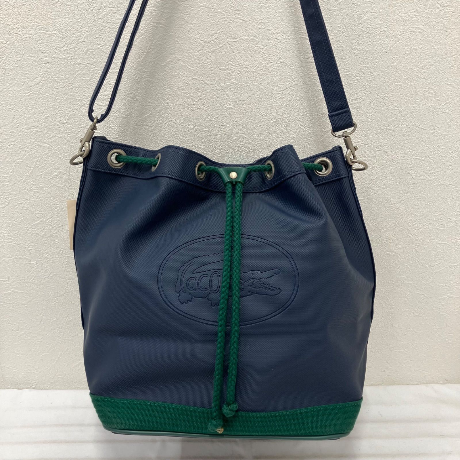 Y4868 LACOSTE ラコステ ショルダーバッグ ドロスト 巾着 ドロー 