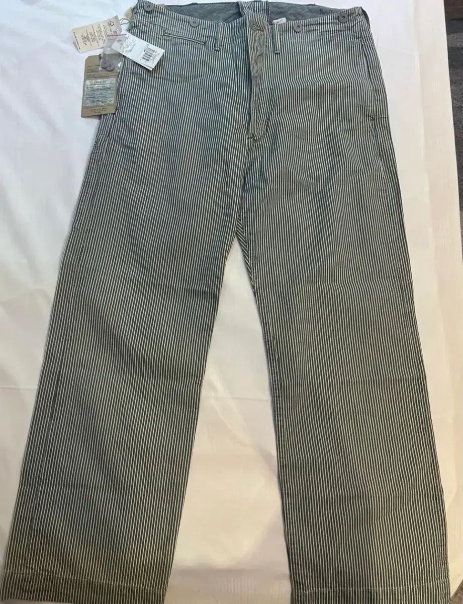 RRL ストライプ コットン リネン フィールド パンツ 32x30
