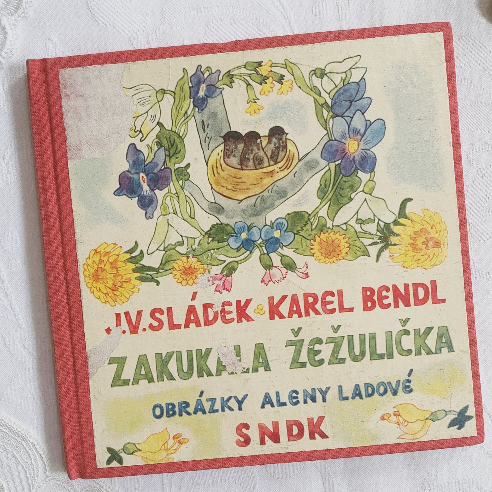 1963年初版 チェコ・可愛い歌絵本「カッコウが鳴いた」Ladová