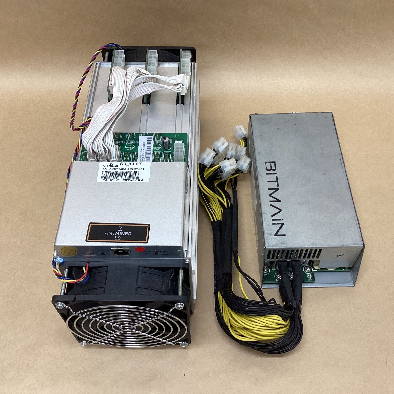 BITMAIN ASICマイナー ANTMINERS9 14TH/s Bitcoin BTC SHA-256 Miner APW3++対応 4.2kg