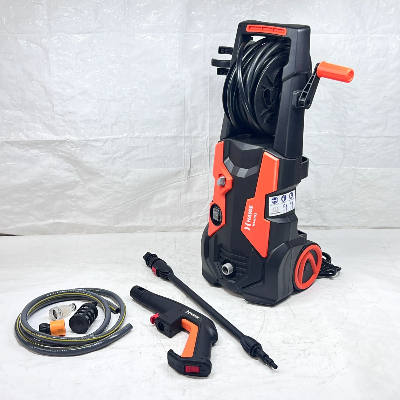 【未使用】【展示品】 高圧洗浄機 電動 コンセント仕様 最大吐出力12MPa 吸水ホース付 HG-KPR2 【1435】
