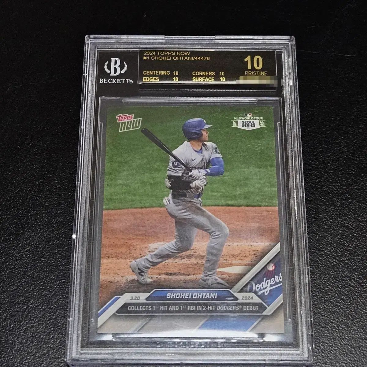 大谷翔平 2024 TOPPS ソウルシリーズ BGS 10 級 BLACK LABEL