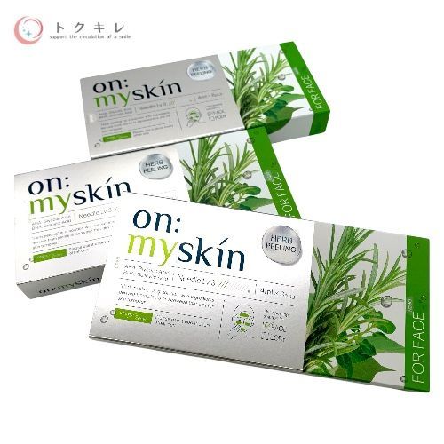 【トクキレ】オンマイスキン ハーブピーリング ソリューション フェイス用 4ml×8個入り 3箱セット (パック) 未使用未開封