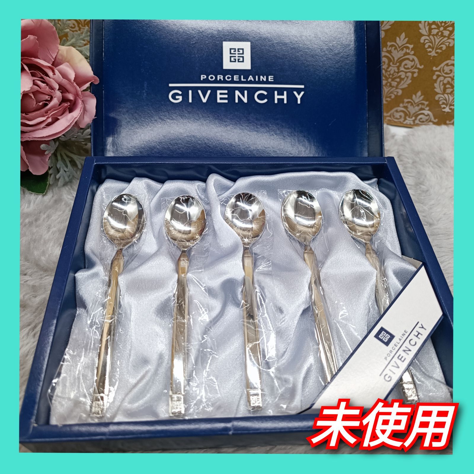 GIVENCHY》 ☆未使用品☆ ジバンシー コーヒースプーン5Pセット