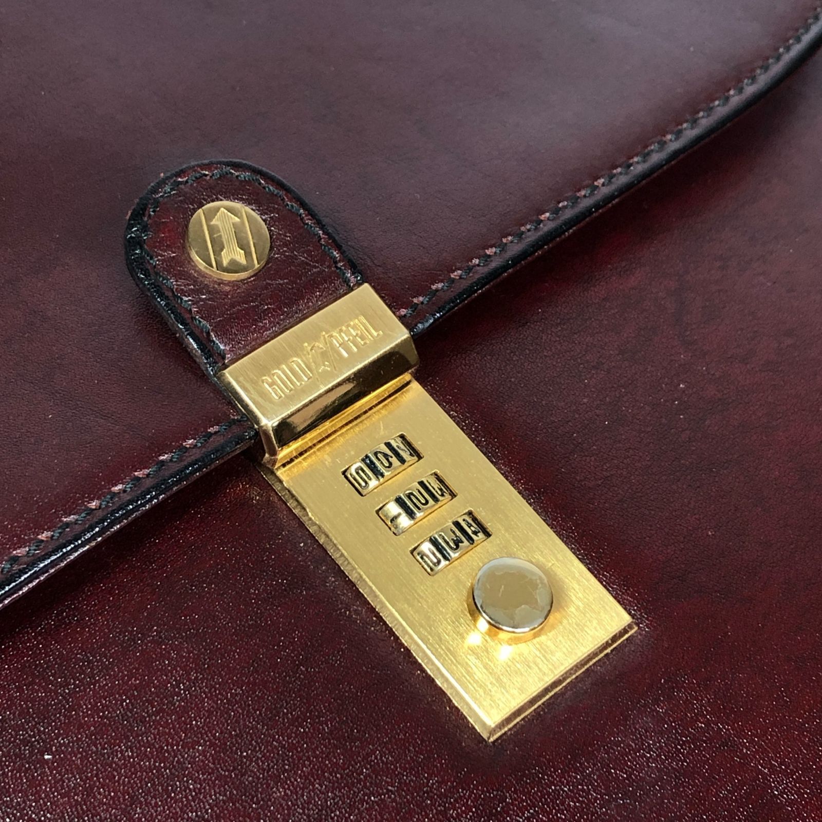 ゴールドファイル】本物 GOLD PFEIL ビジネスバッグ ダイヤルロック