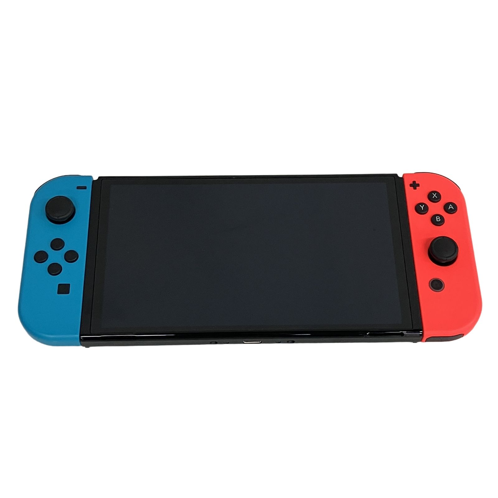 Nintendo Switch HEG-001 有機ELモデル ゲーム機 ジョイコン パープル オレンジ 付き 中古 S11339647