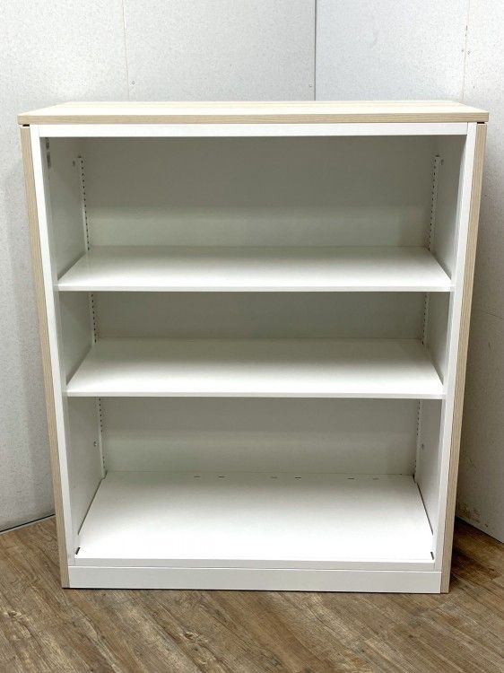 【中古品】イトーキ エスキャビネットシリーズ 天板付オープン書庫 H1-M1090LS-W9 ナチュラル