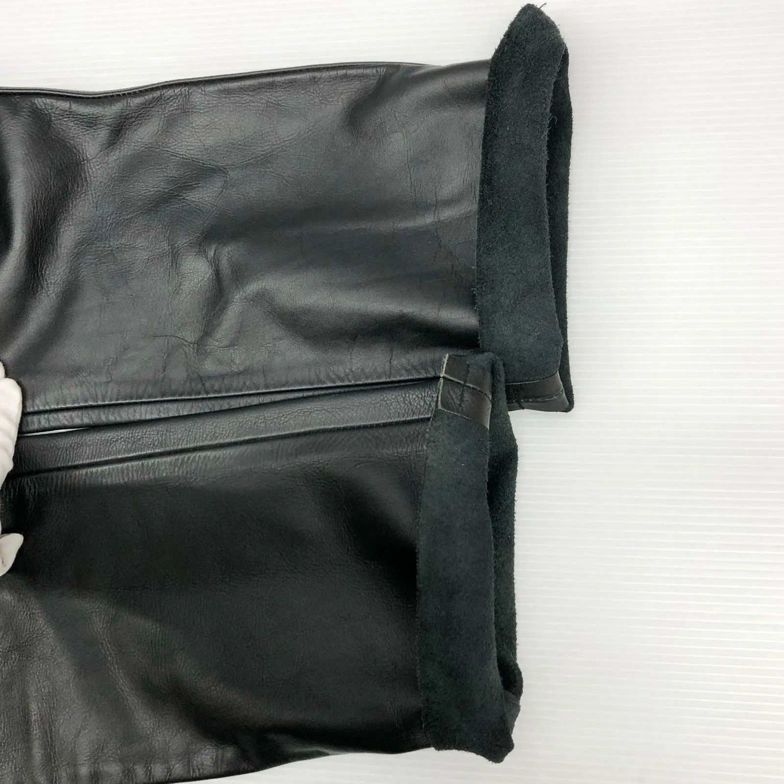 HORN WORKS ホーンワークス レザーパンツ 革 パンツ 32 ブラック