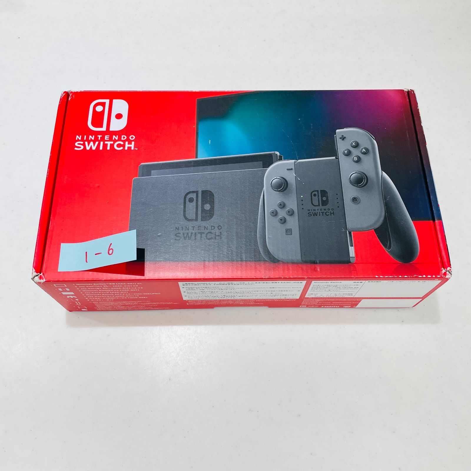 動作良好 2021年製 Nintendo Switch 本体 グレー バッテリー強化版 美