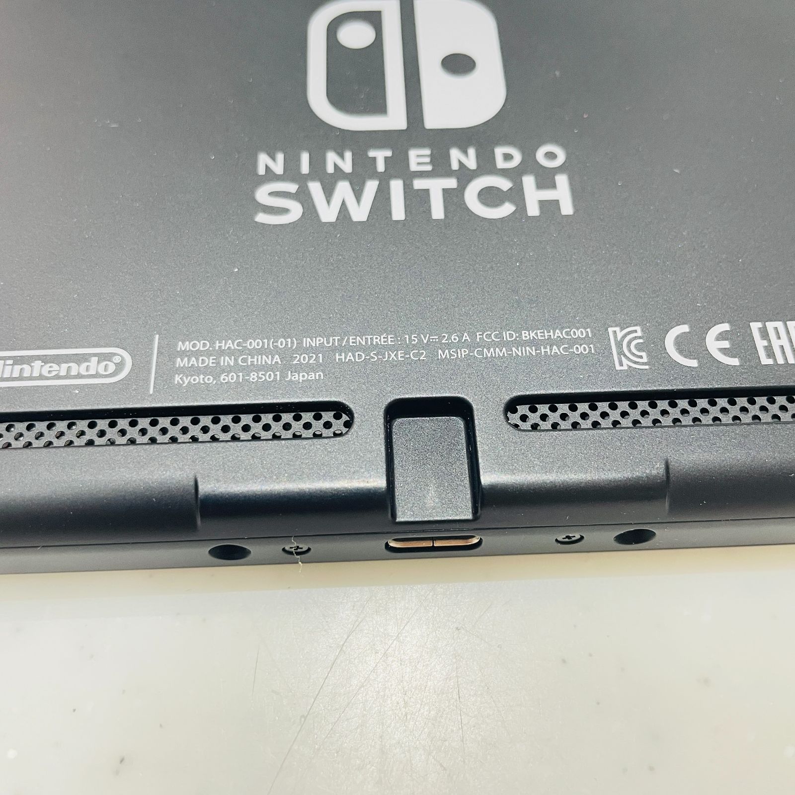 動作良好 2021年製 Nintendo Switch 本体 グレー バッテリー強化版 美 