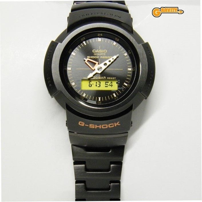 CASIO(カシオ)G-SHOCK(ジーショック) AWM-500UA-1AJR UNITED ARROWS(ユナイテッドアローズ) フルメタルブラック【美中古】