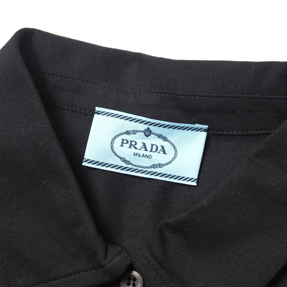 □美品□2023年製□PRADA プラダ ポロシャツ サイズM 長袖 ハーフ