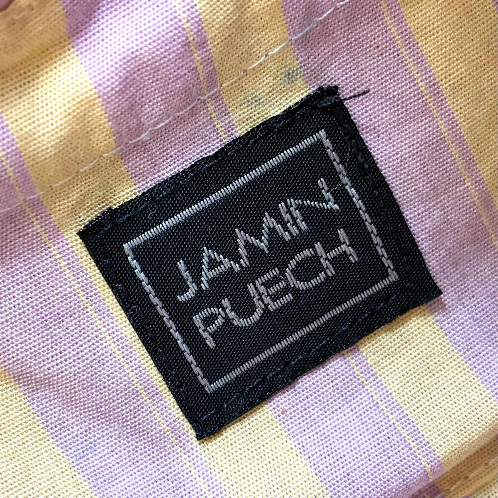 ジャマンピュエッシュJAMIN PUECH】装飾カゴバッグ 保存袋付 オレンジ