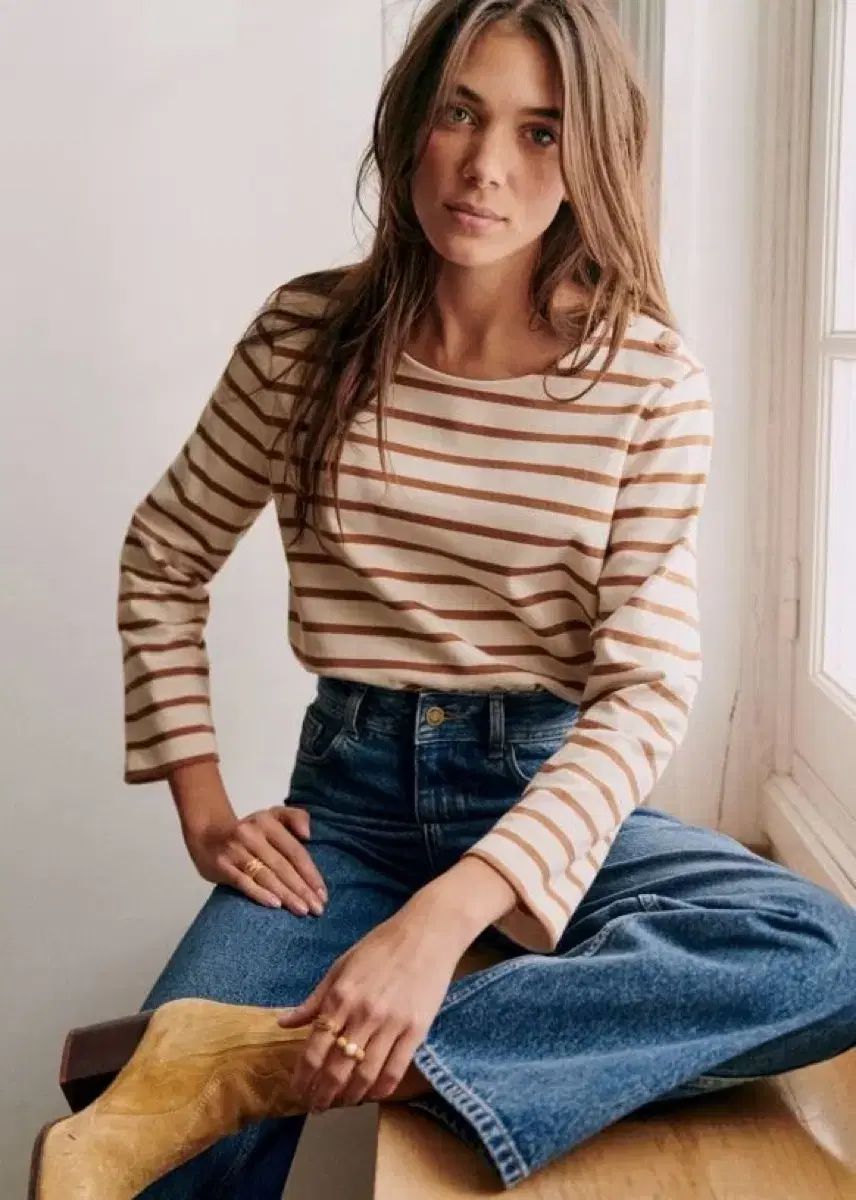 Sezane セザンヌ ストライプ Tシャツ 長袖