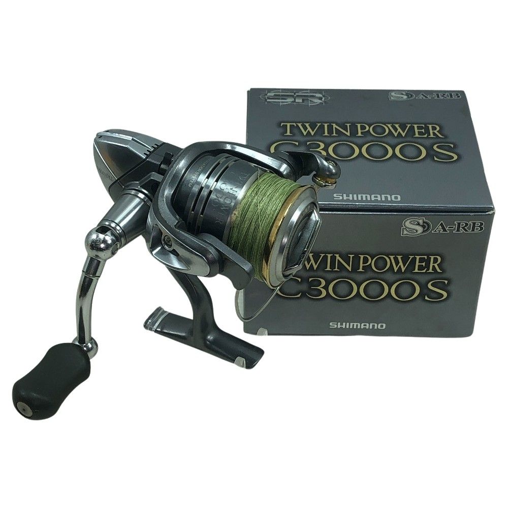 SHIMANO シマノ スピニングリール 08ツインパワーC3000S 替えスプール付 02236