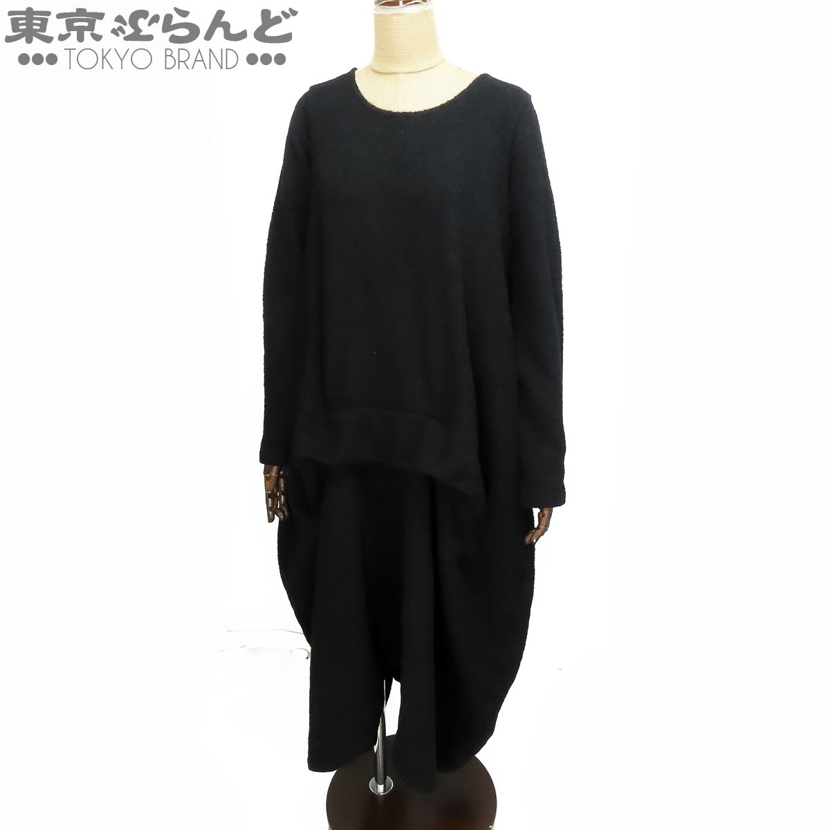 リミフゥ LIMI feu ニットワンピース LC-T79-138 ブラック 黒 ウール 