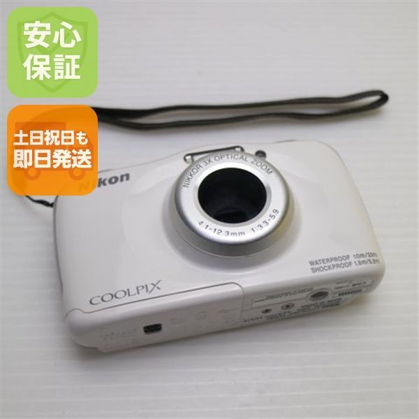 美品 COOLPIX W100 ホワイト 即日発送 コンデジ Nikon 本体 土日祝発送OK 09000