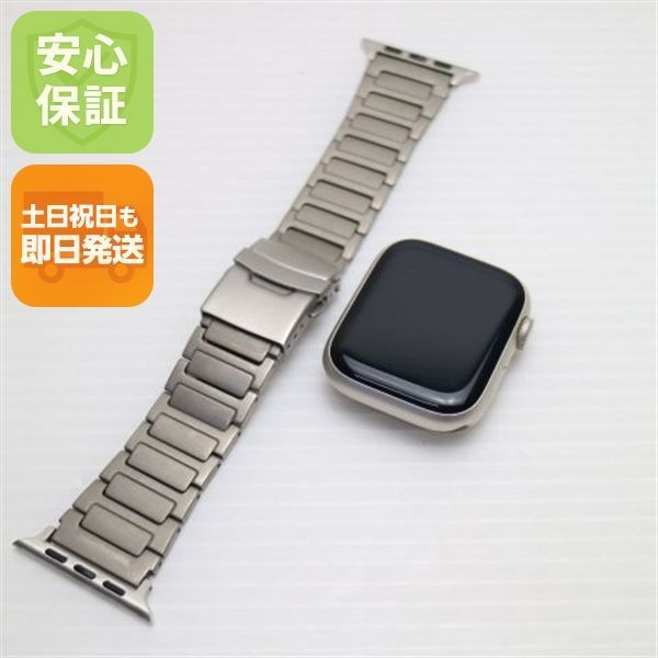 美品 Apple Watch Series7 45mm GPS スターライト 本体 即日発送 土日祝発送OK あすつく 09000