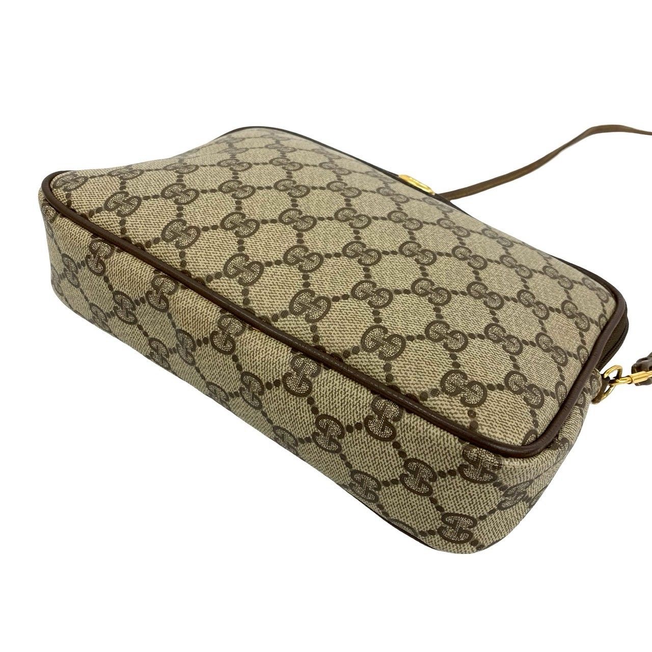 極 美品 GUCCI グッチ オールドグッチ ヴィンテージ GG ロゴ 柄 レザー