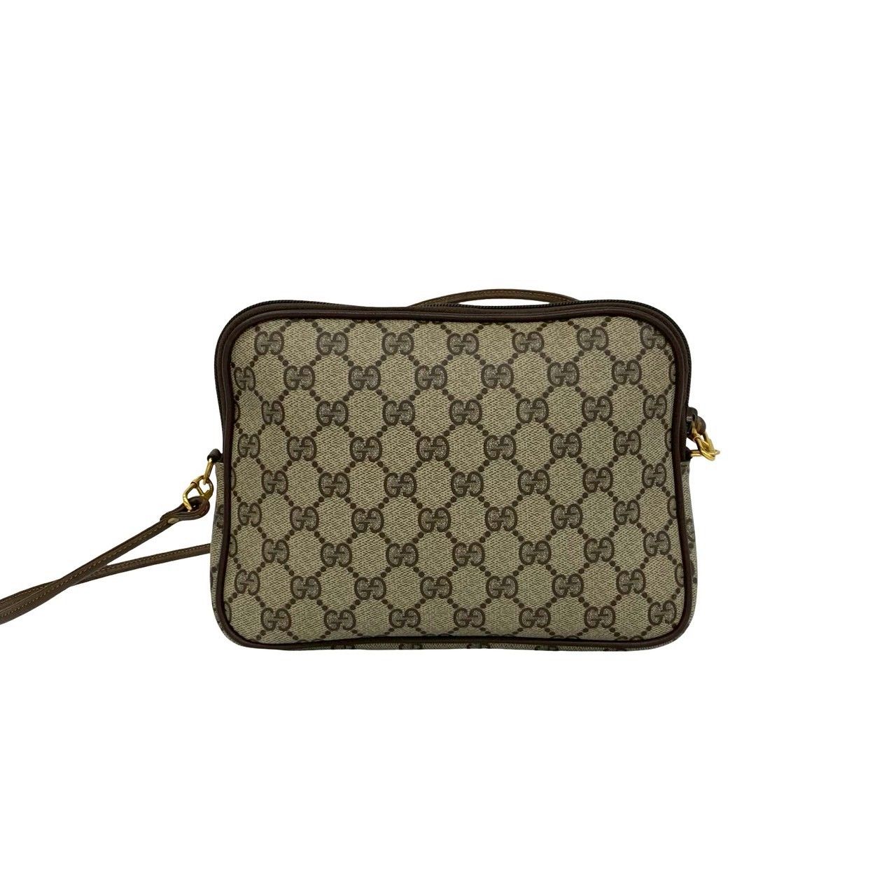 極 美品 GUCCI グッチ オールドグッチ ヴィンテージ GG ロゴ 柄 レザー