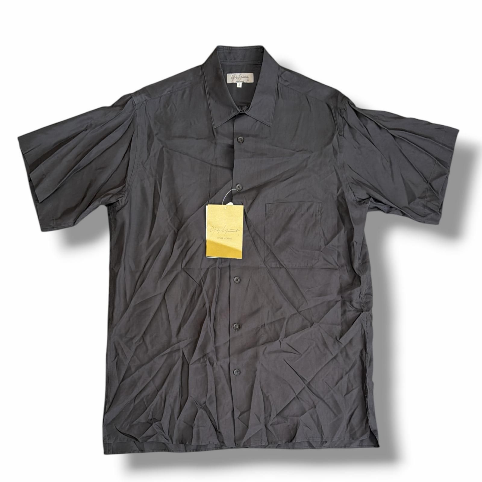 参考上代58300円 未使用 Yohji Yamamoto POUR HOMME CUPRO TAFFETA BIG 