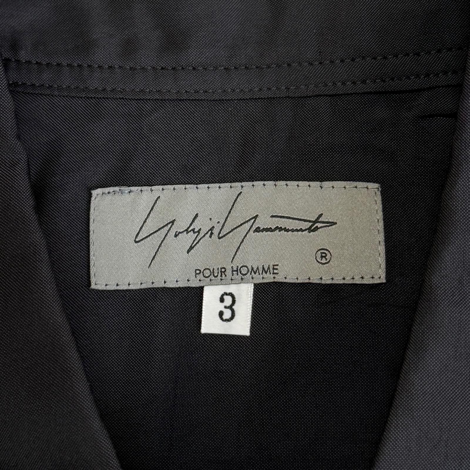 参考上代58300円 未使用 Yohji Yamamoto POUR HOMME CUPRO TAFFETA BIG