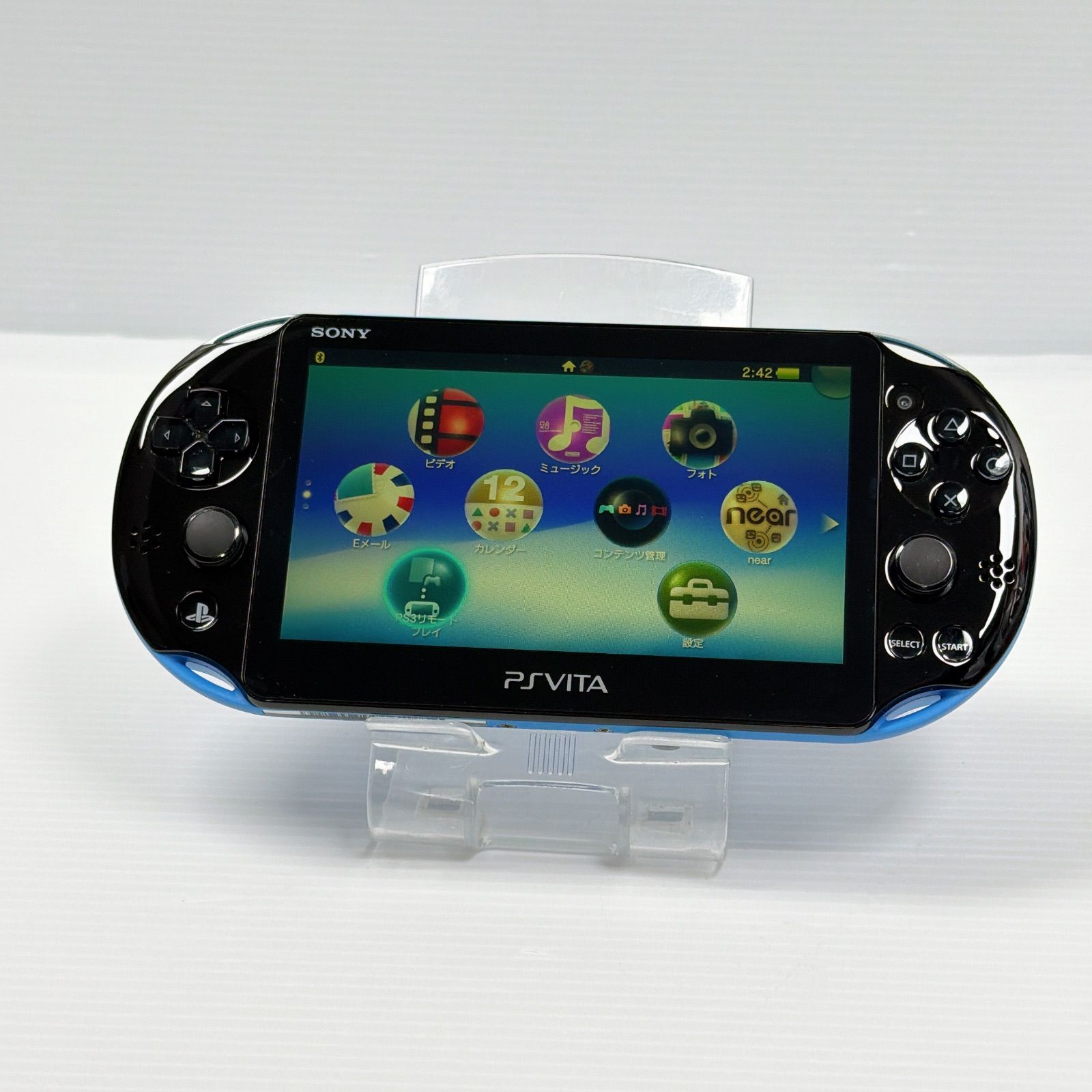 PSVITA PCH 2000 ブルーブラック 外装美品 PlayStation Vita FW3.74 