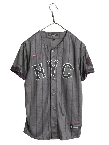 【お得なクーポン配布中!】 メッツ ベースボール シャツ キッズ L メンズ XS 程/ MLB オフィシャル ナイキ 大リーグ スウッシュ ユニフォーム ゲームシャツ 半袖シャツ