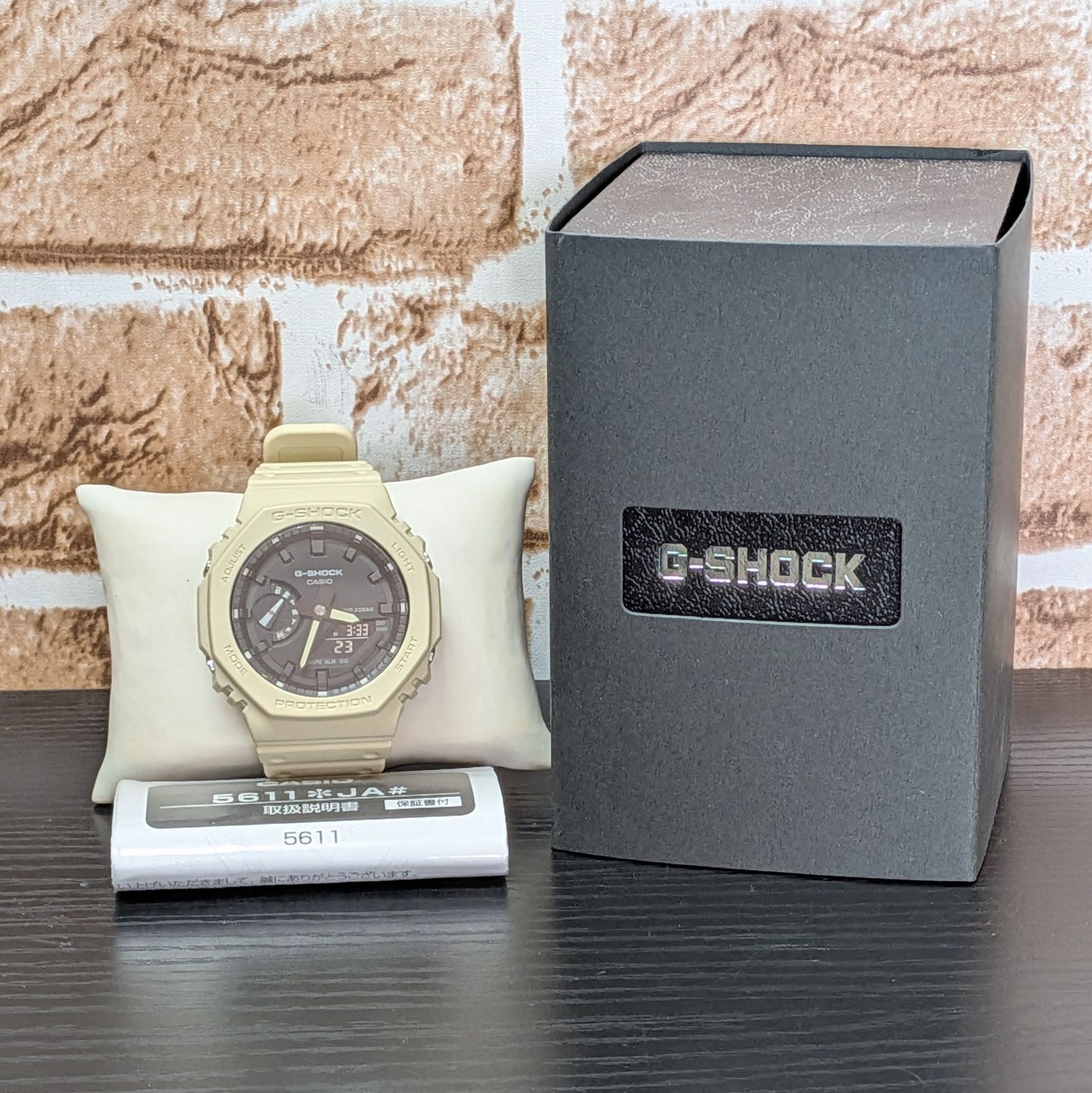 【美品/稼働品】CASIO G-SHOCK GA-2100 ベージュ アナデジ カシオ