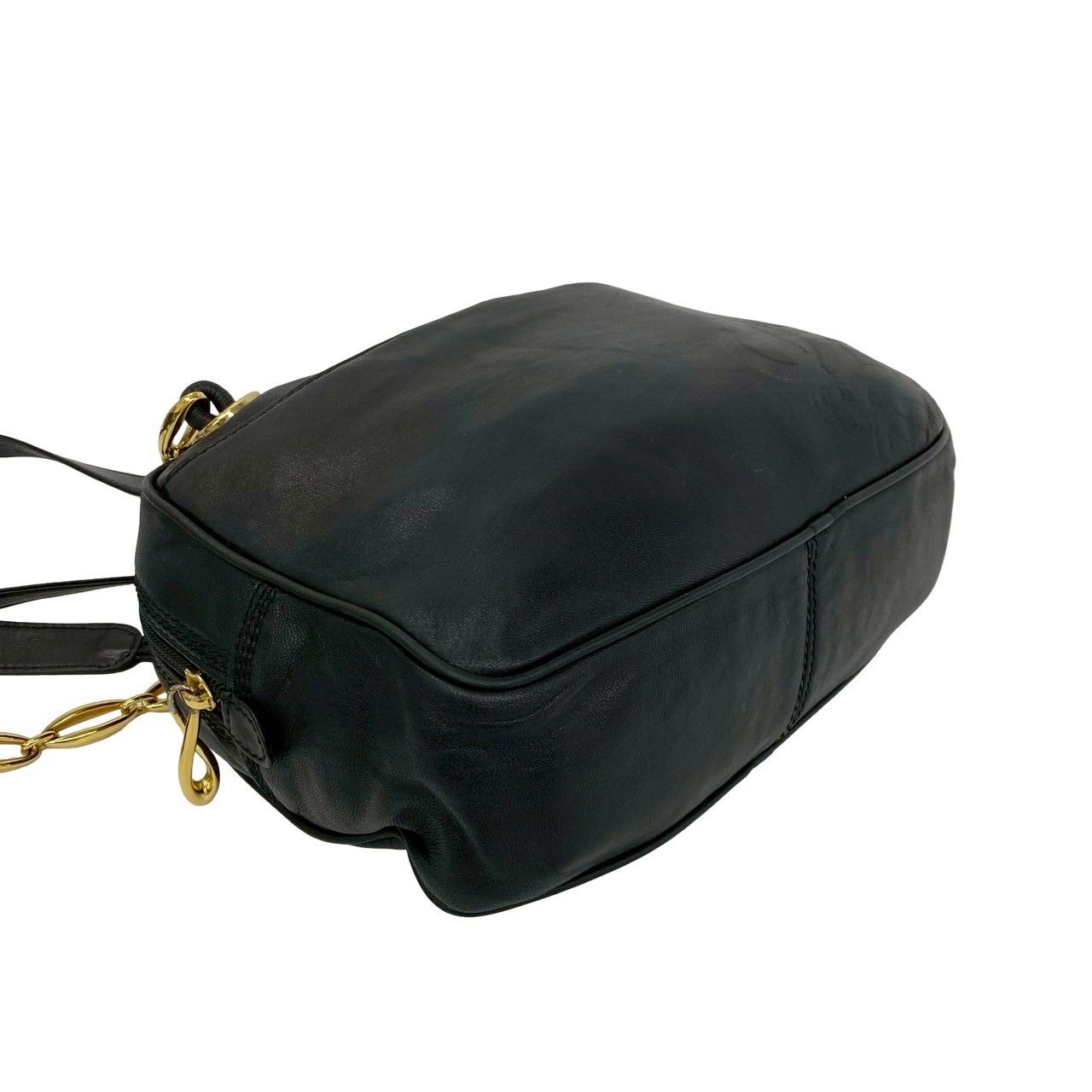 極 美品 LOEWE ロエベ ヴィンテージ アナグラム ロゴ 金具 ナッパ