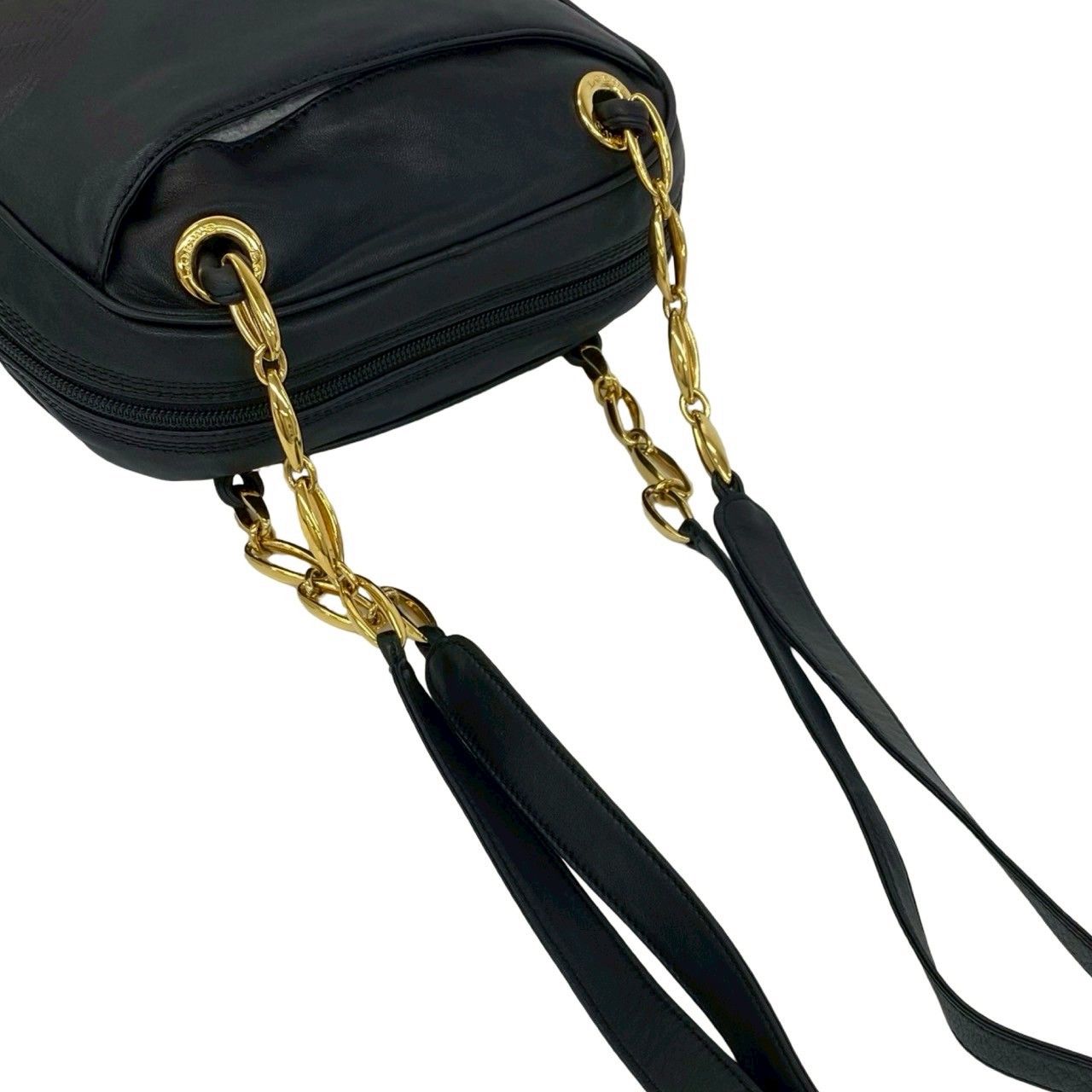 極 美品 LOEWE ロエベ ヴィンテージ アナグラム ロゴ 金具 ナッパ