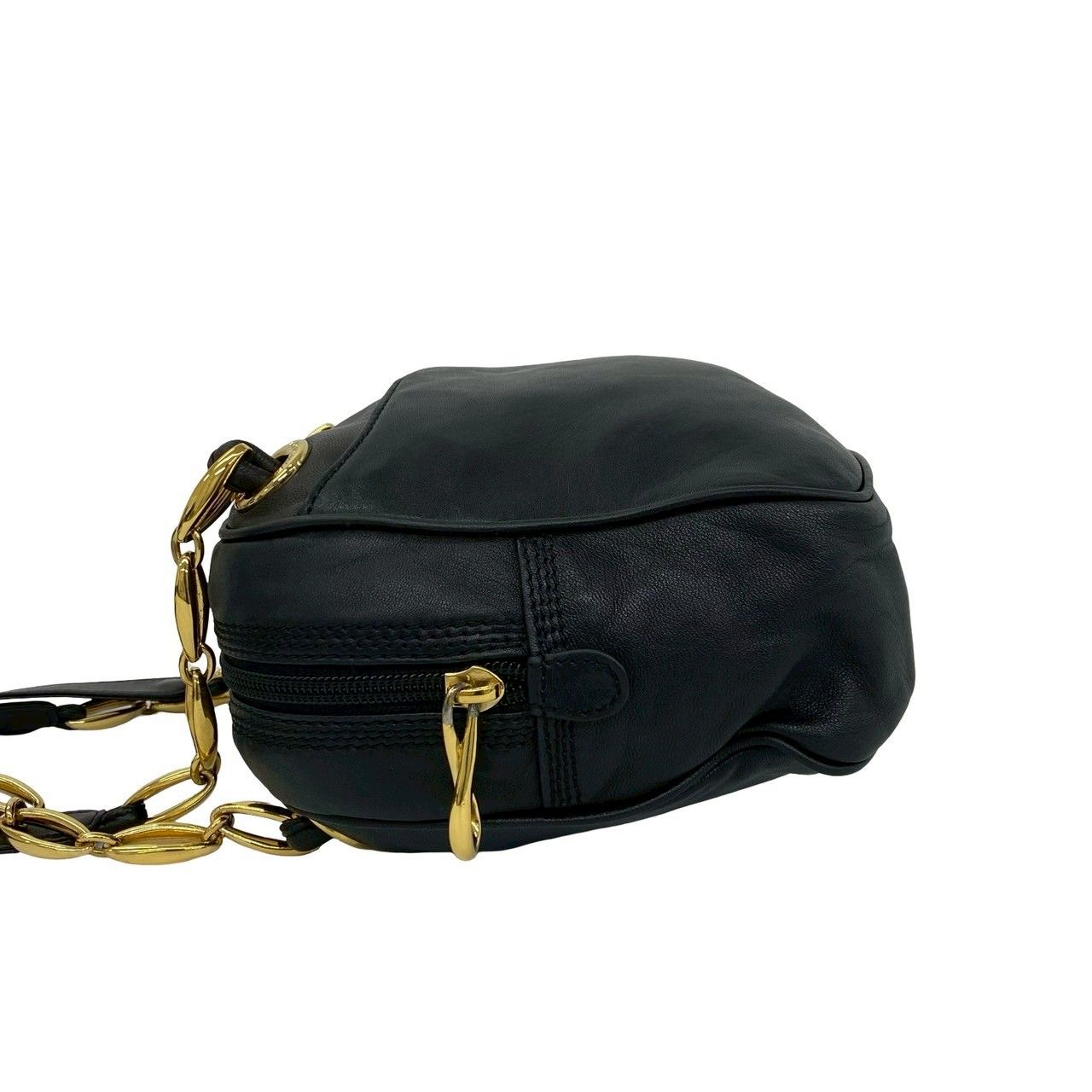 極 美品 LOEWE ロエベ ヴィンテージ アナグラム ロゴ 金具 ナッパ