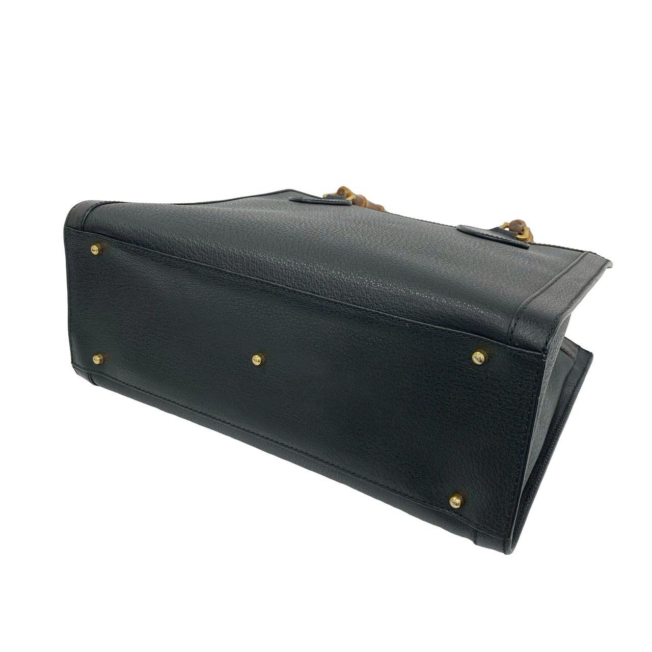 極 美品 GUCCI グッチ オールドグッチ ヴィンテージ バンブー レザー