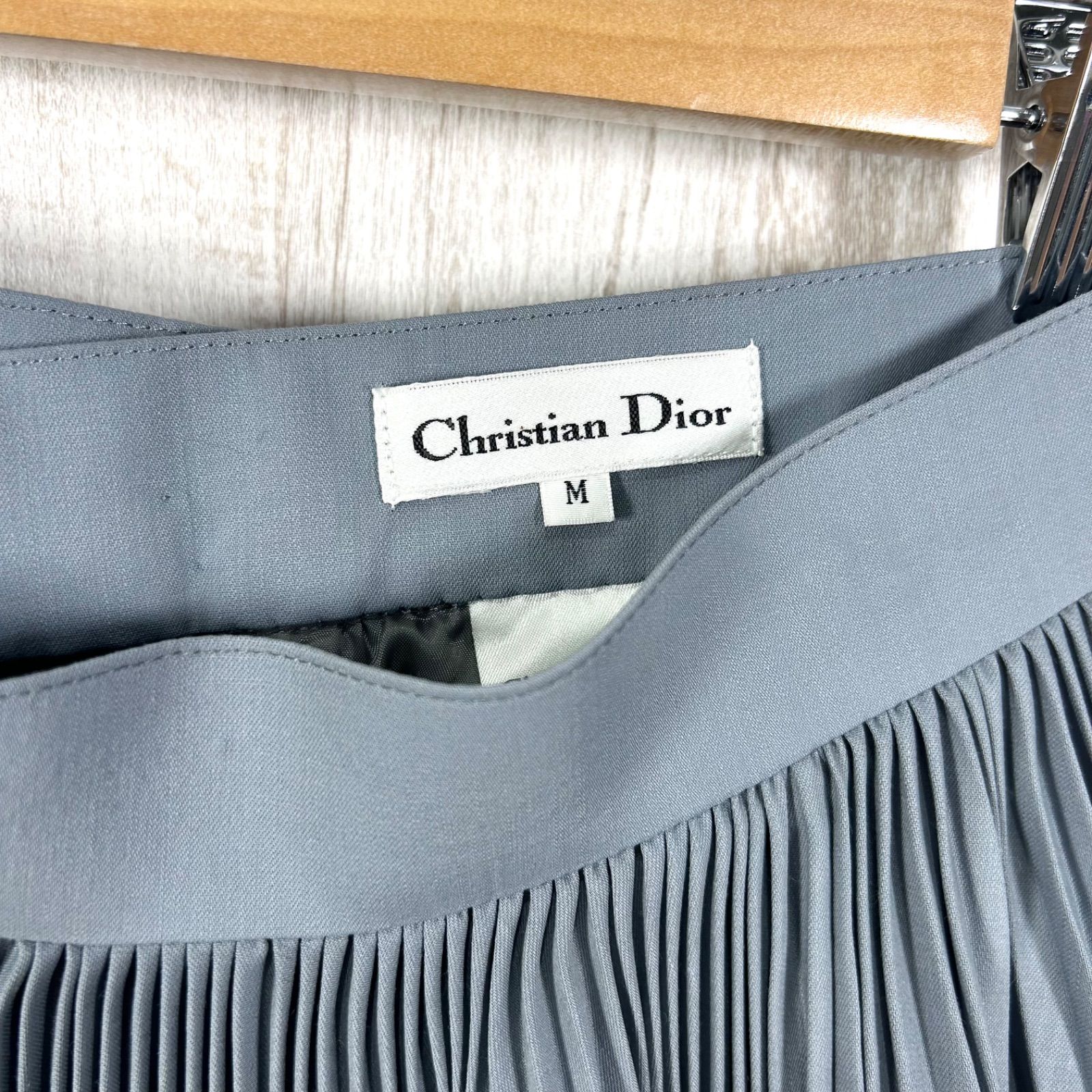 90s Christian Dior クリスチャンディオール ウール プリーツスカート