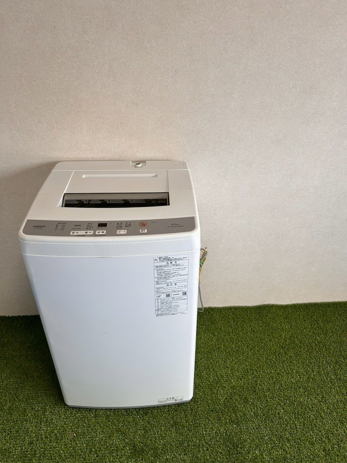 AQUA アクア 2023年製 洗濯機 縦型 縦型洗濯機 6.0キロ 槽洗浄 清潔