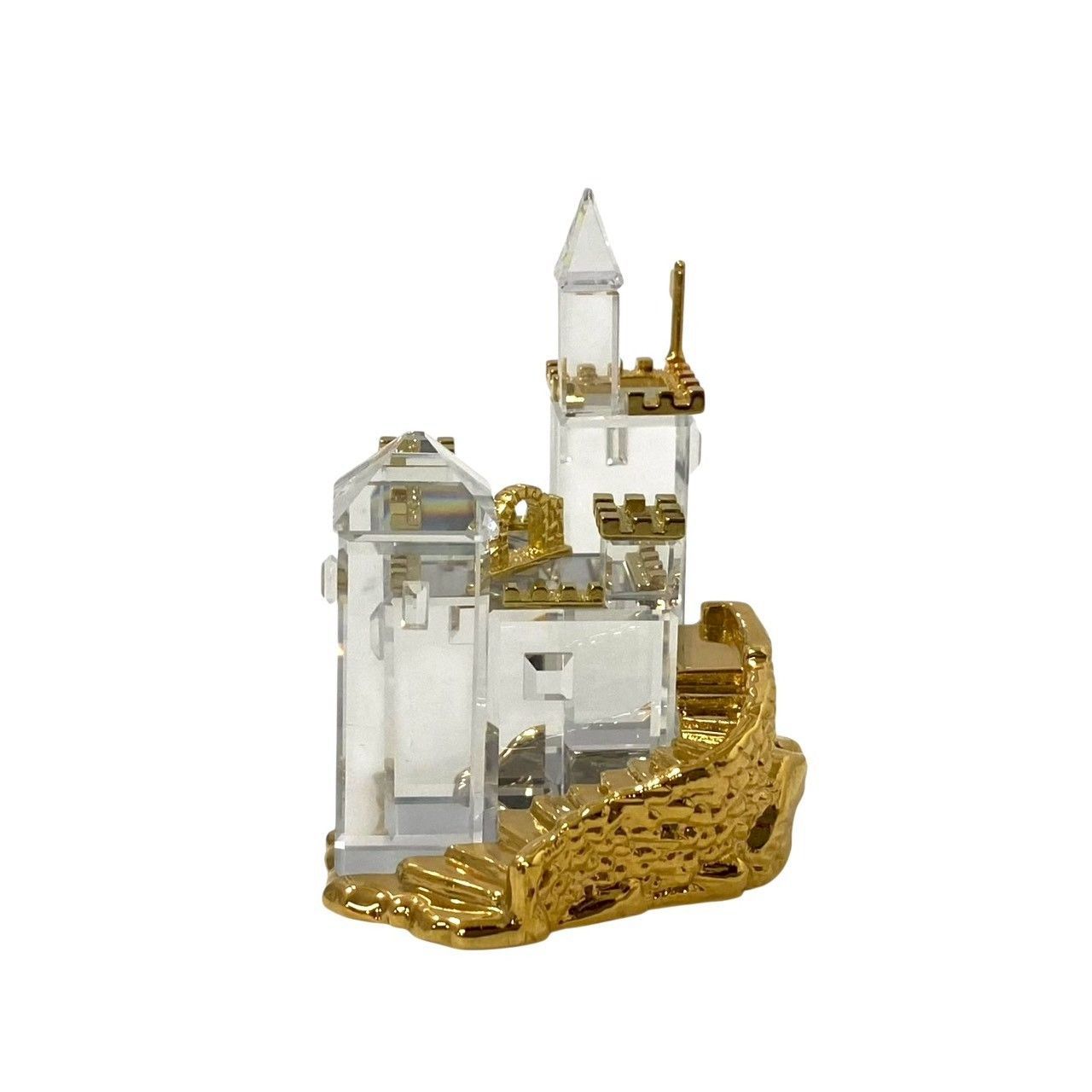 Y【SWAROVSKI】Journeys Castle クリスタル メモリーズ お城 ゴールド