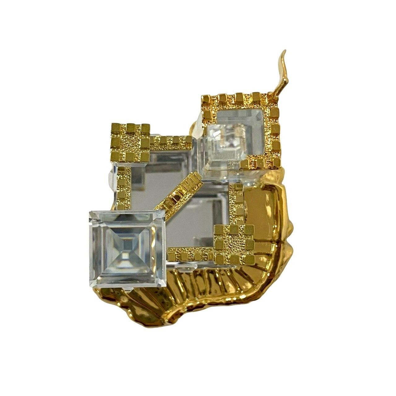 Y【SWAROVSKI】Journeys Castle クリスタル メモリーズ お城 ゴールド