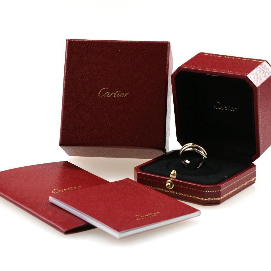 Cartier カルティエ トリニティリング SM K18 スリーカラー SIZE:55