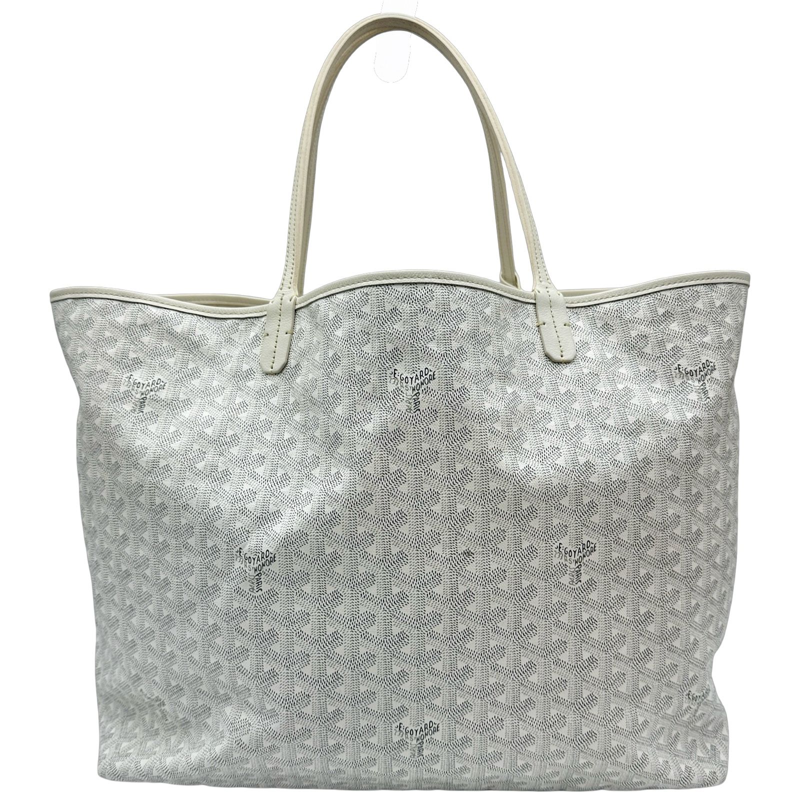 ゴヤール GOYARD サンルイGM ホワイト ゴヤールディンキャンバス 