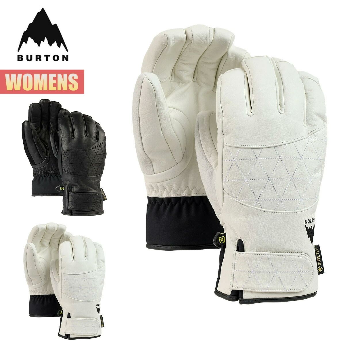 バートン グローブ レディース 25-26 Burton ウィメンズ ゴアテックス レザー ゴンディ グローブ W26JP-204591 Womens Gondy GORE-TEX Leather Glove スノーボードグローブ スノーグローブ スノボ