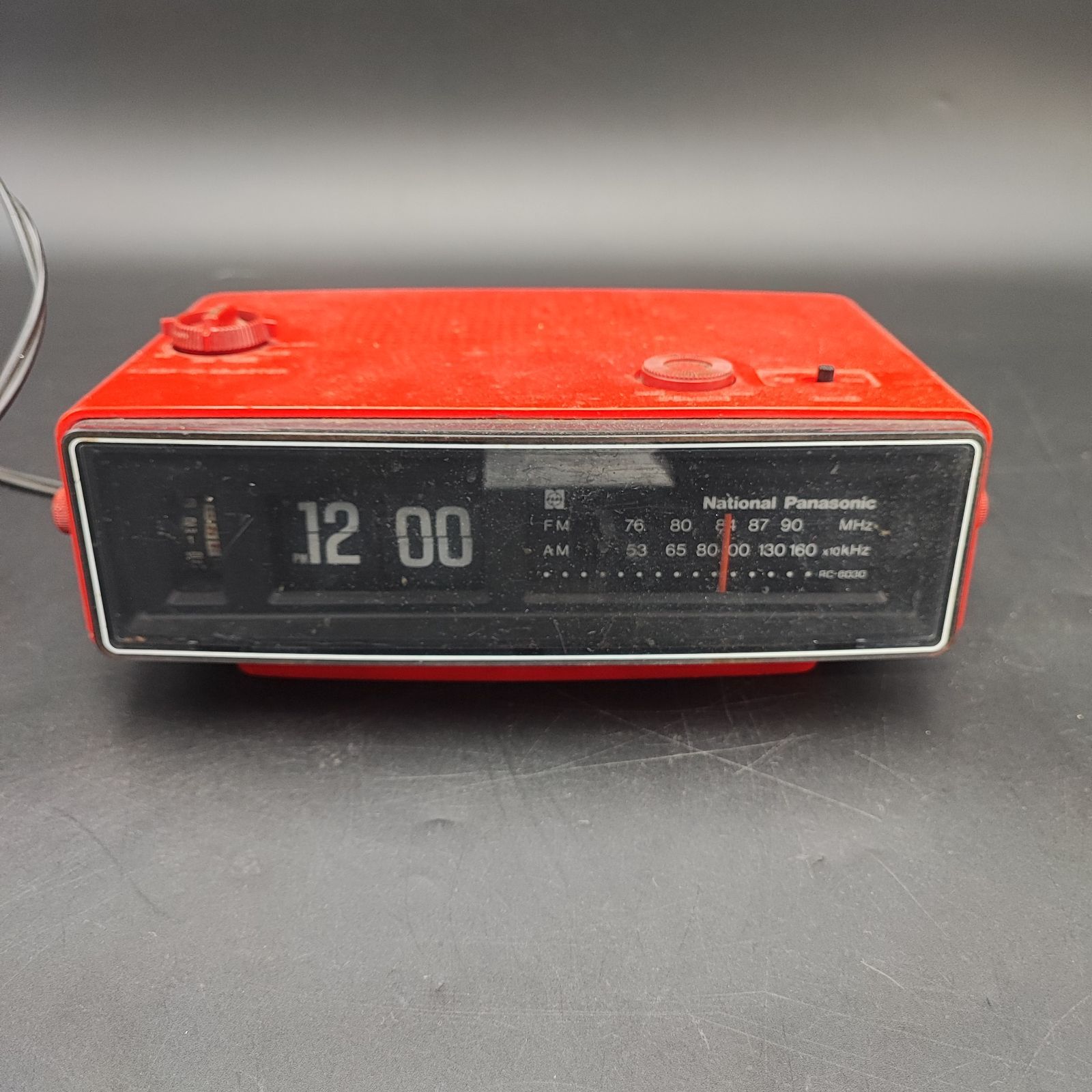 National Panasonic ナショナル パナソニック RC-6030 パタパタ時計 FM