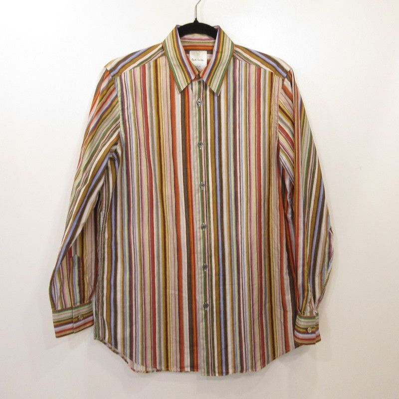 【姫路東店】 中古 Paul Smith | ポール・スミス 長袖シャツ Painted Signature Stripe 163308 598Z サイズ：M 【102】 姫路東店】 中古 Paul Smith | ポール・スミス 長袖シャツ Painted