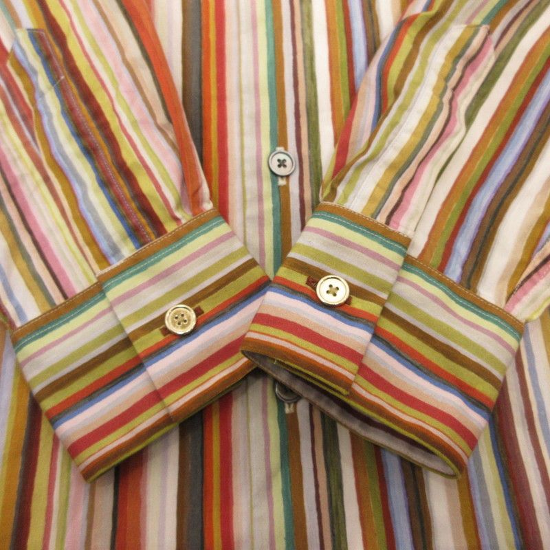 【姫路東店】 中古 Paul Smith | ポール・スミス 長袖シャツ Painted Signature Stripe 163308 598Z サイズ：M 【102】 姫路東店】 中古 Paul Smith | ポール・スミス 長袖シャツ Painted