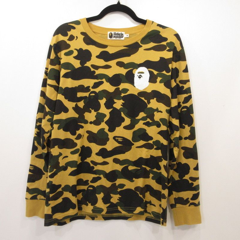 【姫路東店】 中古 A BATHING APE | アベイシングエイプ 長袖Ｔシャツ 1ST CAMO L/S TEE 001LTK701001 カモ サイズ：M 【103】